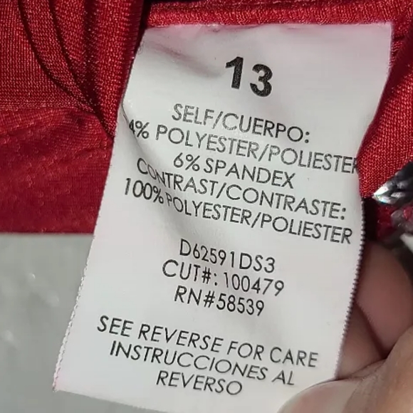 NWOT - New Medium Red Dress - Picture 5 of 6